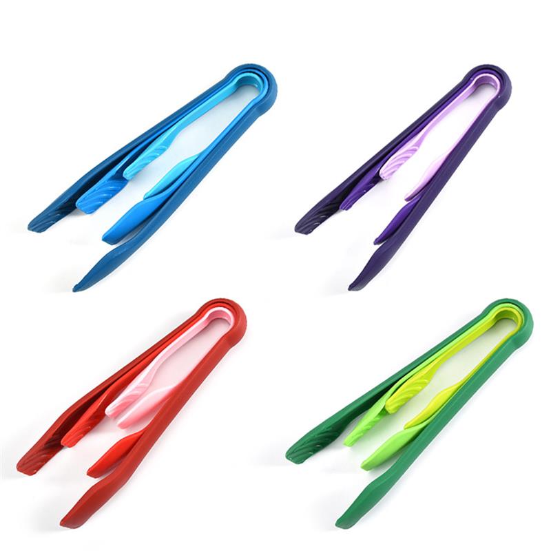 3 Pz/impostato cibo grado Plastica per Alimenti Pinze impostato Antiscivolo Resistente Al Calore Servire Pinze Pinze Da Cucina barbecue Strumenti accessori