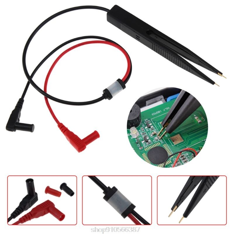 Pinza de prueba SMD para condensador multímetro de resistencia N12 20,