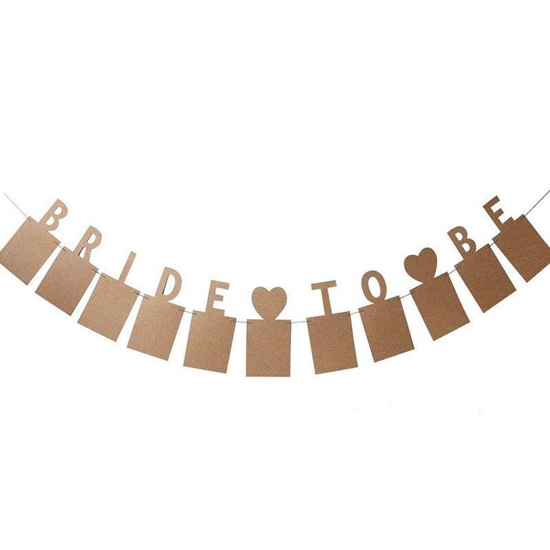 Rosa Gold Braut Zu Werden Banner Hochzeit Dekoration Girlande Hochzeit Foto Requisiten Banner: Handwerk Papier