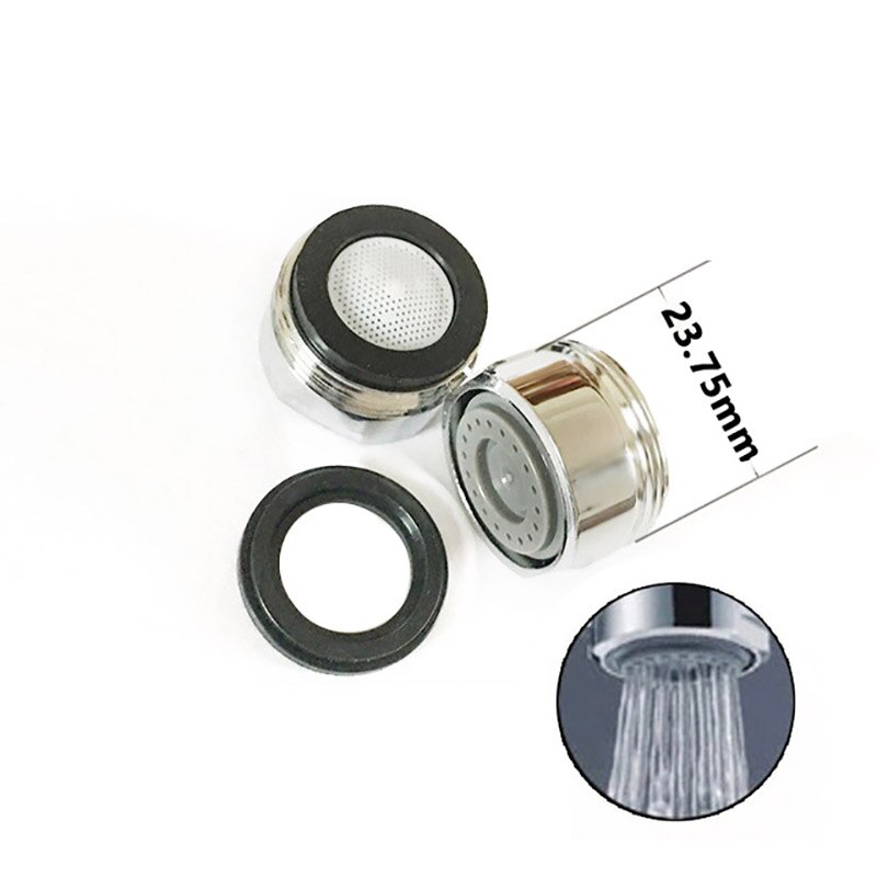 Wasourlf 2 uds aireador de grifo de ahorro de agua M24 rosca macho 2L 3L 4L accesorios de repuesto para grifo de cocina montaje burbujeador baño: Blanco
