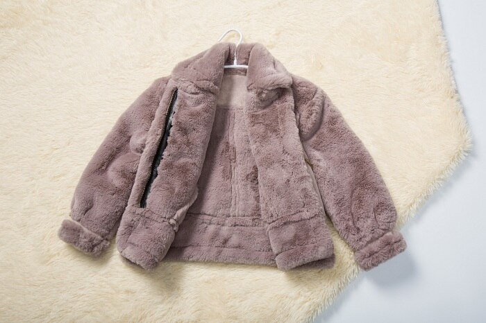 Ragazze cappotto di lana e per bambini di spessore di modo di cotone imbottito cappotto