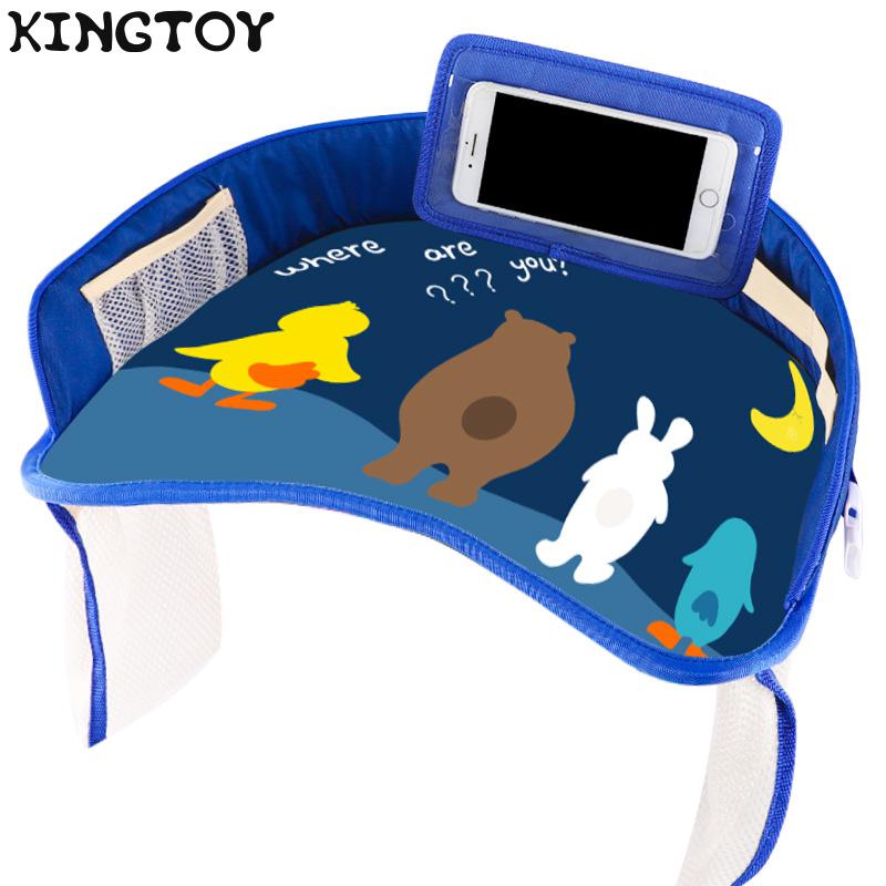 Mesa portátil para coche, soporte para cochecito de bebé, escritorio de comida, mesa impermeable, bandeja para asiento de coche, carrito de compras para bebé, cubierta