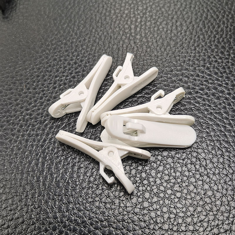15 teile/los klemmen für kopfhörer Headset klemme kragen Clip kopfhörer kabel Clips kopfhörer zubehör mp3/4 schützen: Weiß