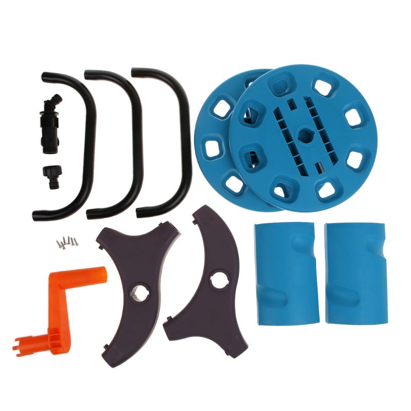 Portable Garden 25M Water Hose Reel Cart Storage Rack Holder Winding Waterpipe Bracket Shaking Tools 62KD