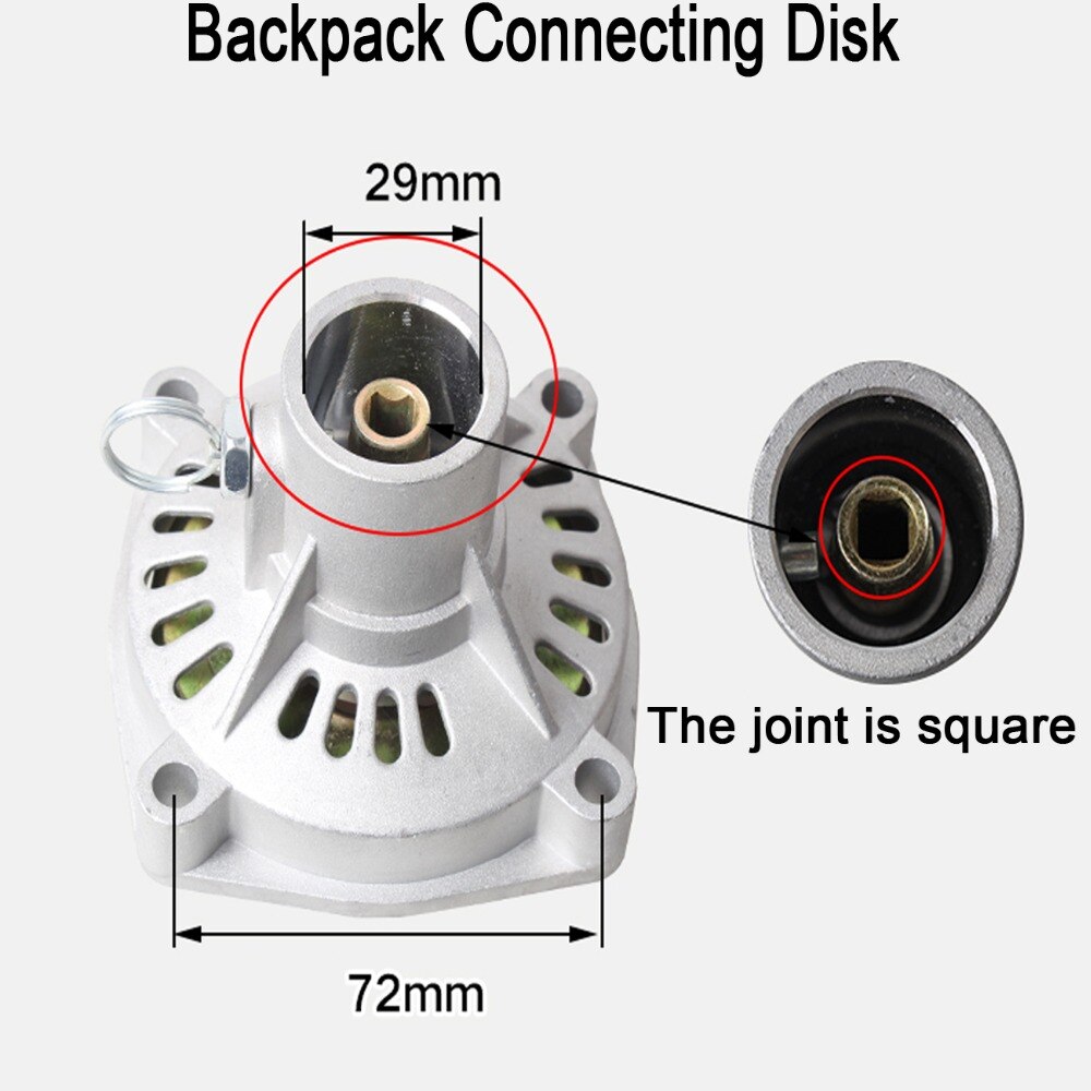 Lawn mower accessories plate assembly harvestable brush cutter 26/28-7/9T/square connection plate assembly hanging disk