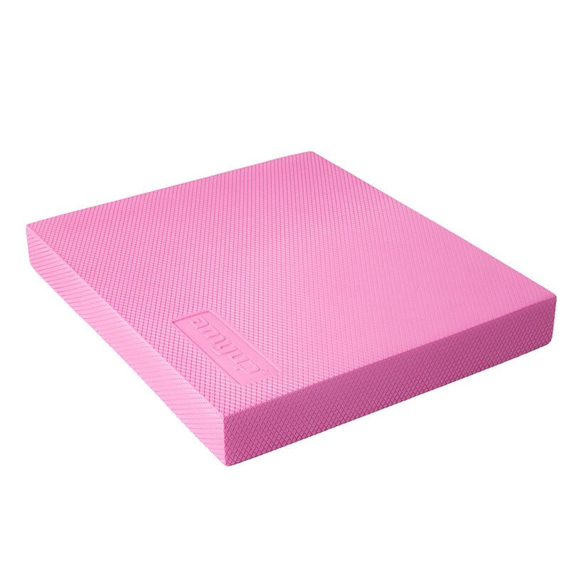 Tpe fortykket yoga treningsbalansepute flat støtte ankelrehabilitering treningsmatte sportsutstyr: Rosa