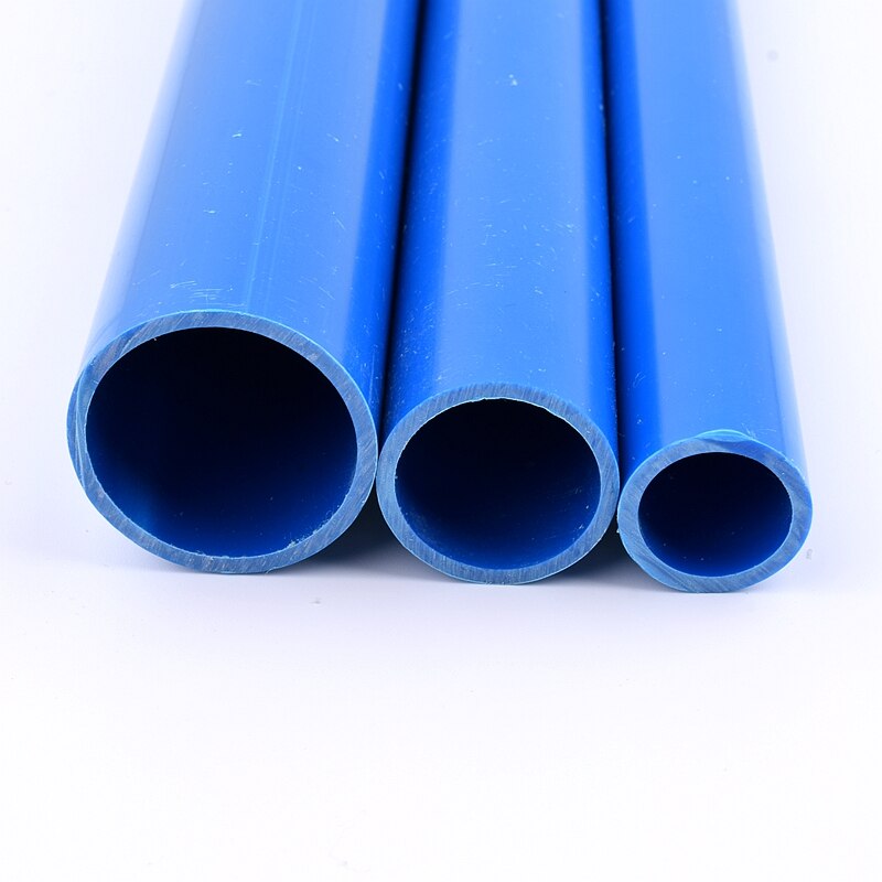 Out diamter 20-63mm Blue PVC Pipe Length 50cm Agriculture Garden Irrigation Aquarium Fish Tank Water Tube Plumbing Pipe Fitting
