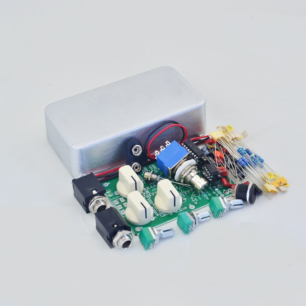 DIY Overdrive/retardo/pelusa/Boost/distorsión/Tremolo/Compresson Pedal de efectos de guitarra kit de Bypass verdadero Kits: LT-DL-G01