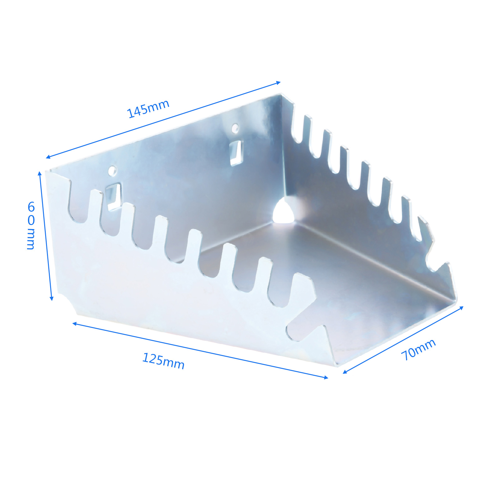 DRELD Strumento Gancio per appendere Espositore in metallo Negozio in metallo Buoni ganci per scaffali Strumento per piastra con foro quadrato Strumenti per la conservazione della cucina domestica