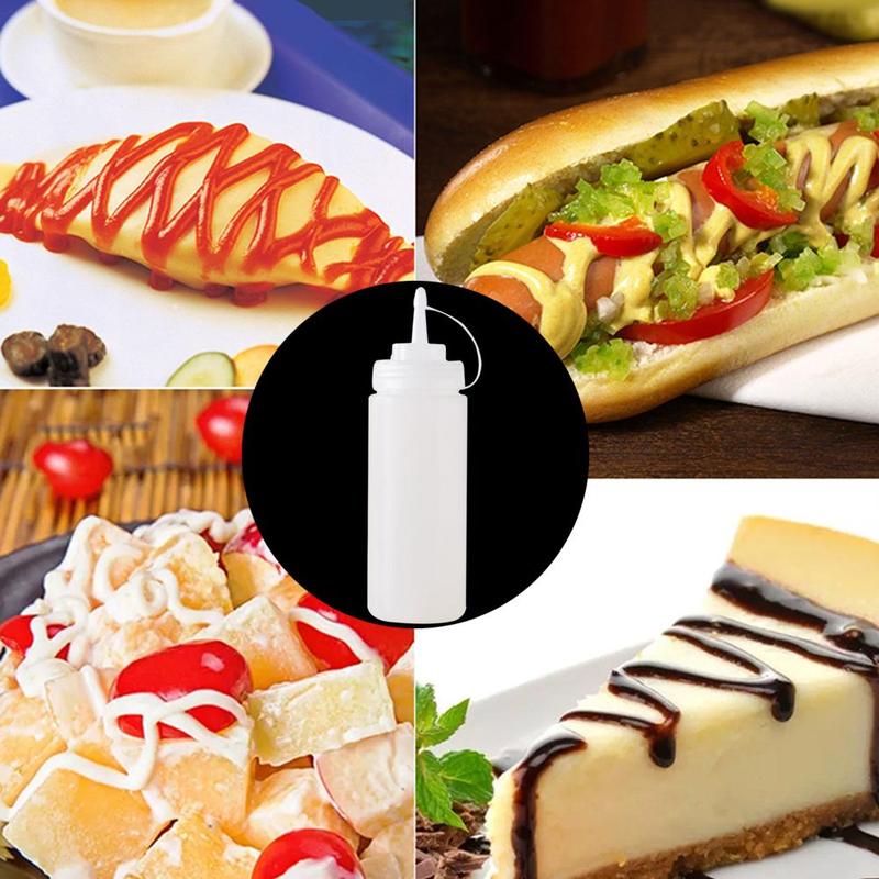 240ml plastic sauce bottle squeeze pot squeeze pot chocolate sauce bottle jam tomato salad bottle squeeze bottle