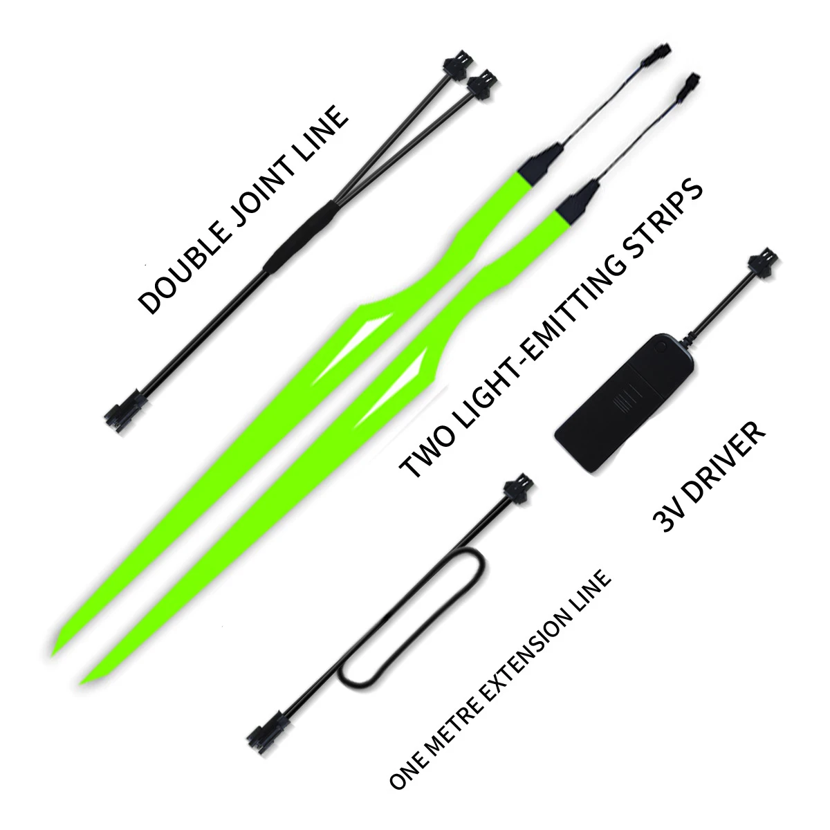 Illumina la striscia di avvertimento a portato per motocicletta con luci riflettenti multicolori Pellicola leggera Accessori per strisce per casco fai-da-te: Blu