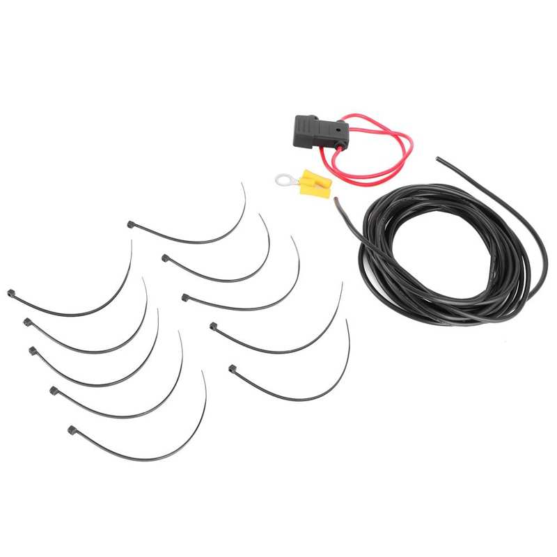 car trailer Strap Tow Trailer Wiring Harness Powered Converter Wiring Connection Kit 10A Fuse 12AWG Cable 55151 trailer towing