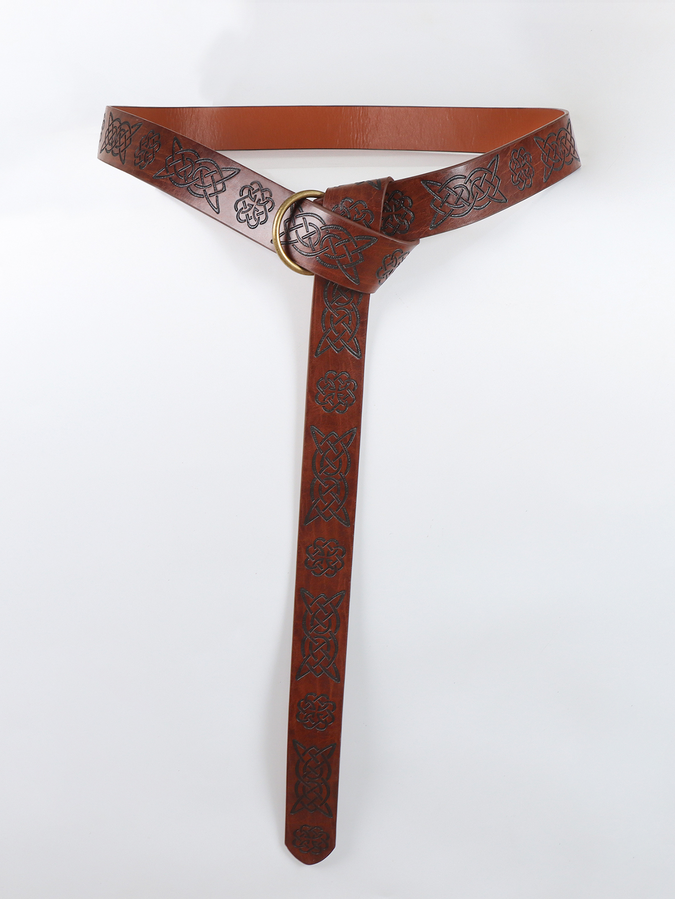 Cinturón vikingo renacentista, cinturón celta de cuero para hombre, pretina Medieval, guerrero de aventura, accesorios de disfraz de Cosplay en relieve