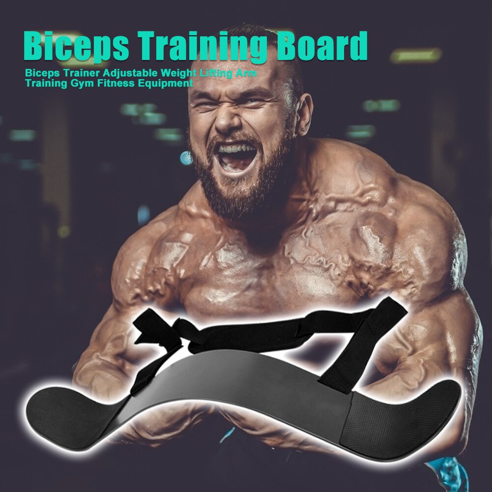 Arm Trainer Biceps Trainer Adjustable Weight Lifting Arm Training Gym Fitness Equipment Arm Blaster Curl Triceps Muscle Training