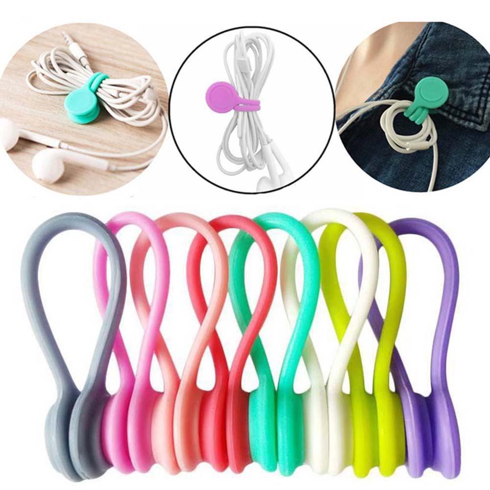 Auto Cable Wire Organizer Winder Smart Wrap For Headphone In Ear Earphones Support