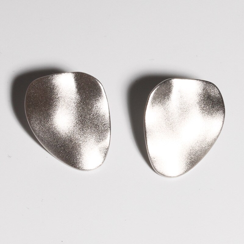 Original 925 Sterling Silver Irregular Geometric Stud Earrings Fine Jewelry Women's Earrings Simple Trendy Party: sterling silver
