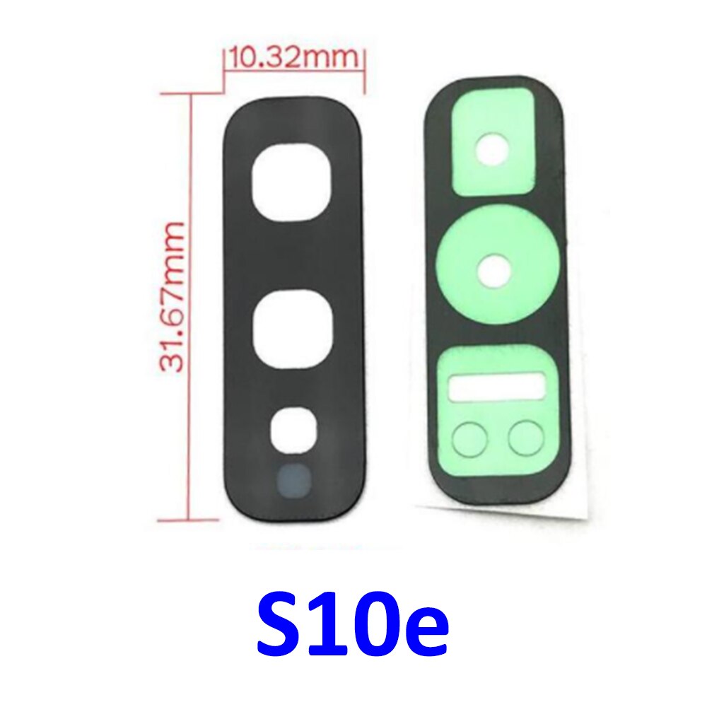 2Stck, neue Hinten Zurück Kamera Glas Objektiv Für Samsung S10 5G S10 S10e S20 S8 S9 S21 Plus S20 Ultra kamera Glas Mit Klebstoff + Werkzeuge: S10e