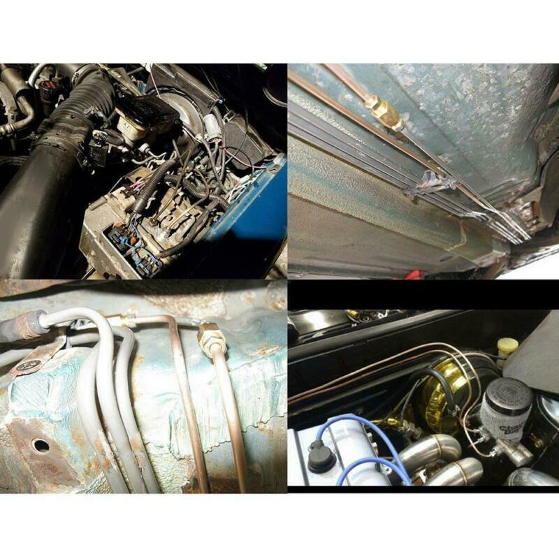 Household Brake Line Tubing Flare Nuts Roll 3/16 Inch Copper Kit Fittings