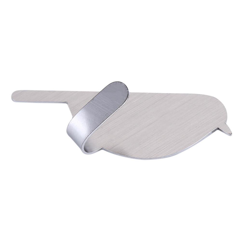 2 Stks/partij Vogel-Vormige Muur Mount Sleutelhouder Decoratieve Roestvrij Staal Hanger Sleutels Hanger Home Decor Haken: silver