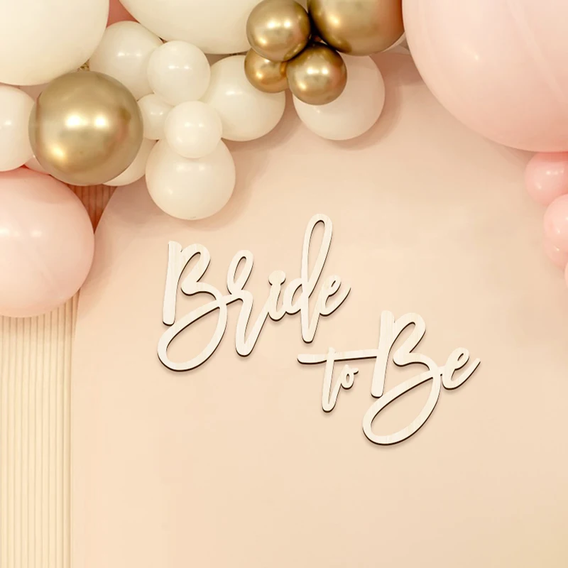 YOMDID Lettera Sposa Segno Segno per addio al nubilato in legno per addio al nubilato, fidanzamento, matrimonio, addio al nubilato, addio al nubilato, sfondo