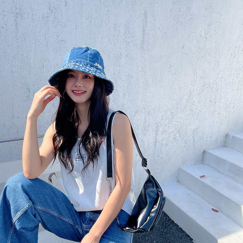 Patchwork sun hats cowboy hats Bucket hat straw cowboy hat Women's bucket hat Cowboy clothes women's hats for men hip hop caps