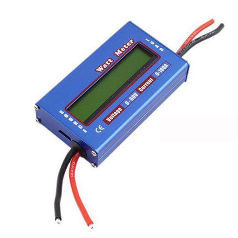 TOP Digital Watt Meter High-Accuracy Power Analyzer DC 60V 100A RC Wattmeter Balance Voltage Battery Checker Backlight LCD: Default Title