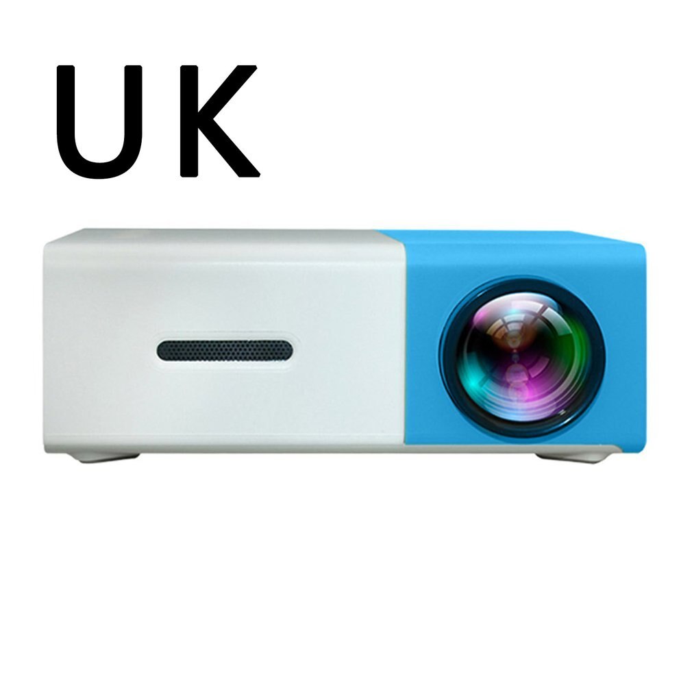 Portable Projector 3D HD LED Home Theater Cinema 1080p HDMI USB Audio Projector Yg300 Mini Projector Camara Masanori: blue dial-UK
