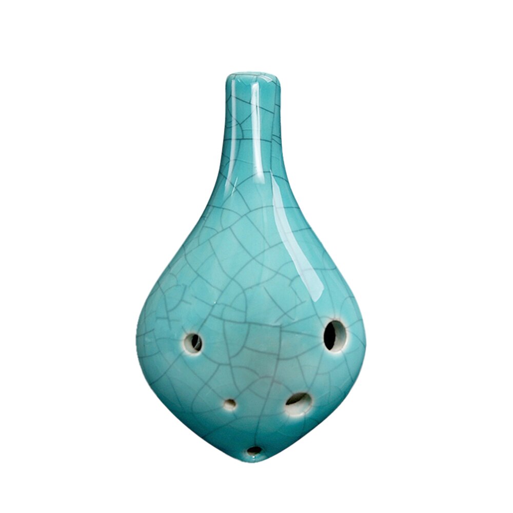 6 huller ocarina alto c nøgle ac ocarina fløjte håndlavet keramik ocarina musical farvet tegning ocarina alto 6 huller: 9