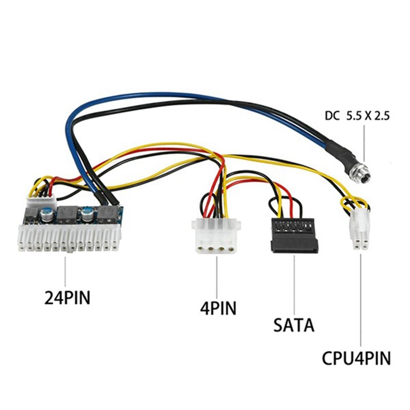 M01 Mini ITX Case with 84W 12V Power Supply Board HTPC Chassis Case USB2.0 ITX Enclosure Industrial Control Chassis