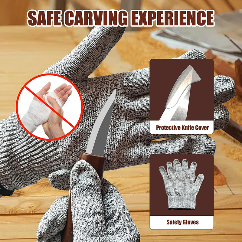 Wood carving set, deluxe carving knife set, , 15-- piece wood carving tool set with large pu leather case for beginners and carpentry experts
