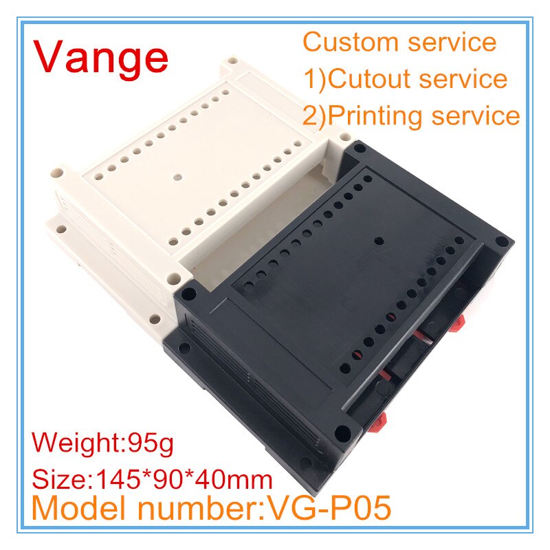 5 Stks/partij Plc Behuizing Industriële Controle Systeem Case 145*90*40Mm Abs Plastic Doos Behuizing Diy Voor elektrische Module Apparaat