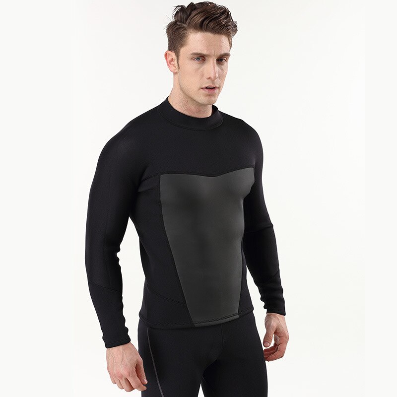 Nueva chaqueta de buceo de neopreno de 3mm, traje de buceo cálido, traje de baño de buceo, surf y protección contra el frío: MY104 / XL