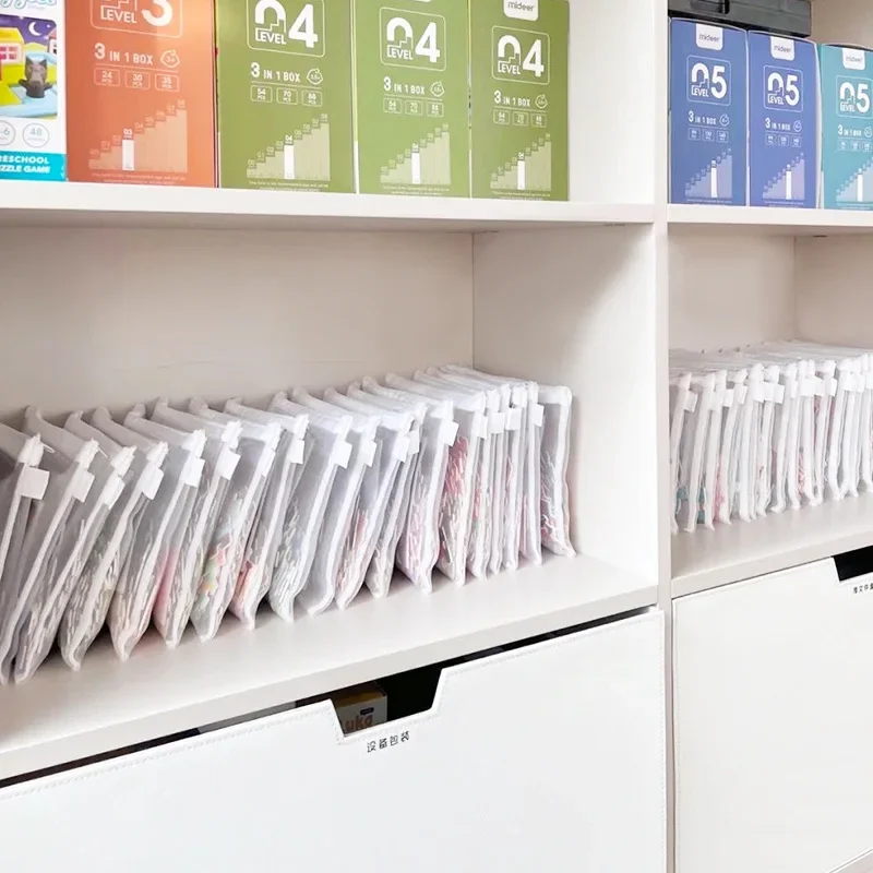 Spielzeug-Aufbewahrungstasche, Kinderbausteine, kleine Spielzeuge, spezielle Sortierbeutel, transparentes Netz, Blick, Reißverschluss, Netztasche, Organizer