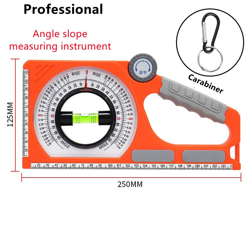 Magnetic High Precision Angle Slope Measuring Instrument Level Bubble Inclinometer Protractor Angle Finder Slope Scale Level: C