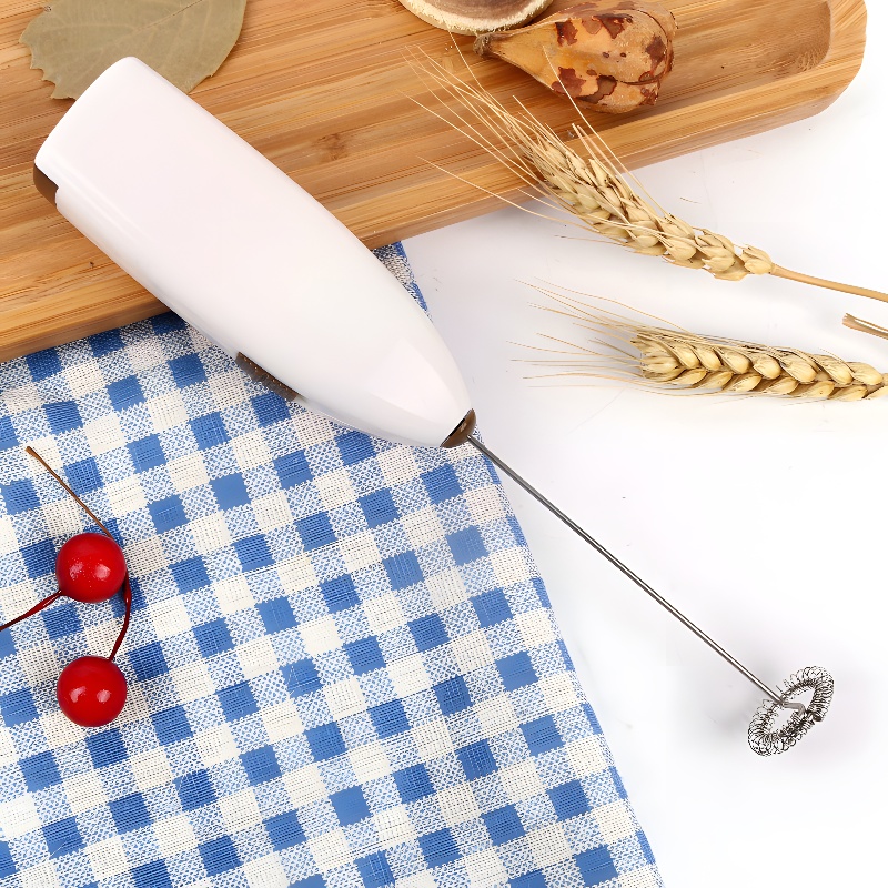 1pc drycker mjölk kaffeskummare skummare visp mixer omrörare äggvisp elektrisk minihandtag blandningsverktyg