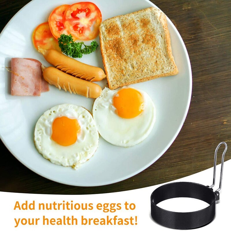 Ei Ring, Ronde Ei Pannenkoek Maker Mold, Rvs Non Stick Metalen, huishouden Keuken Koken Tool Voor Frituren Mcmuffin Of S