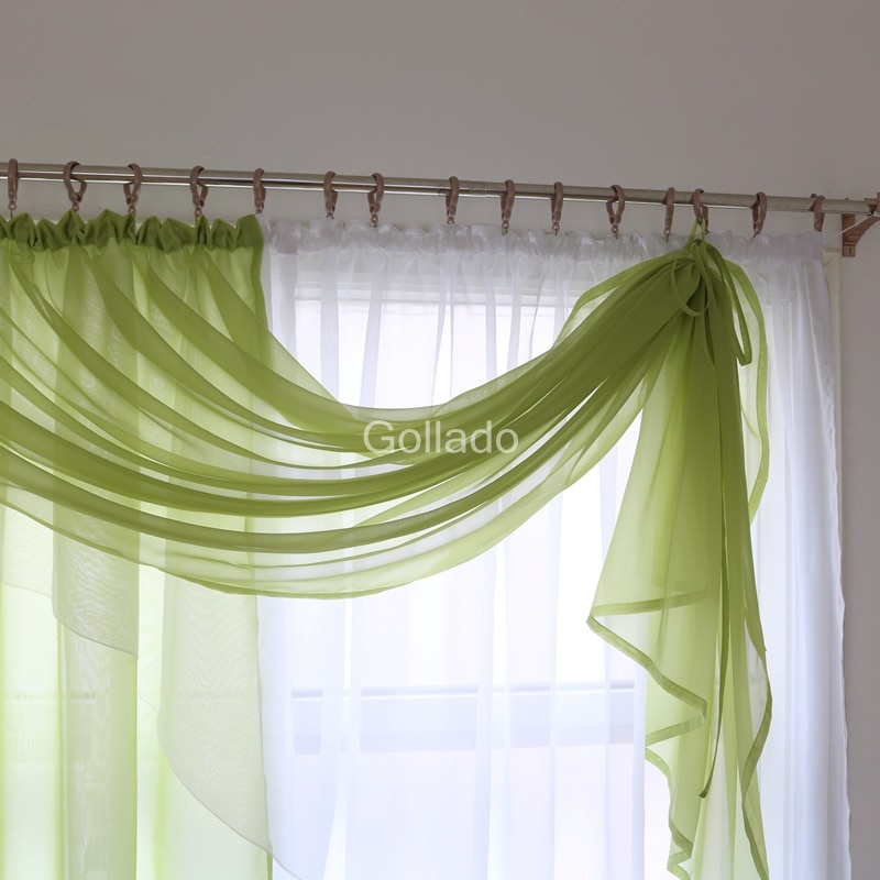 Europe Valance Style Luxury Voile Living Room Curtains Kitchen Bedroom Window Treatments Curtain