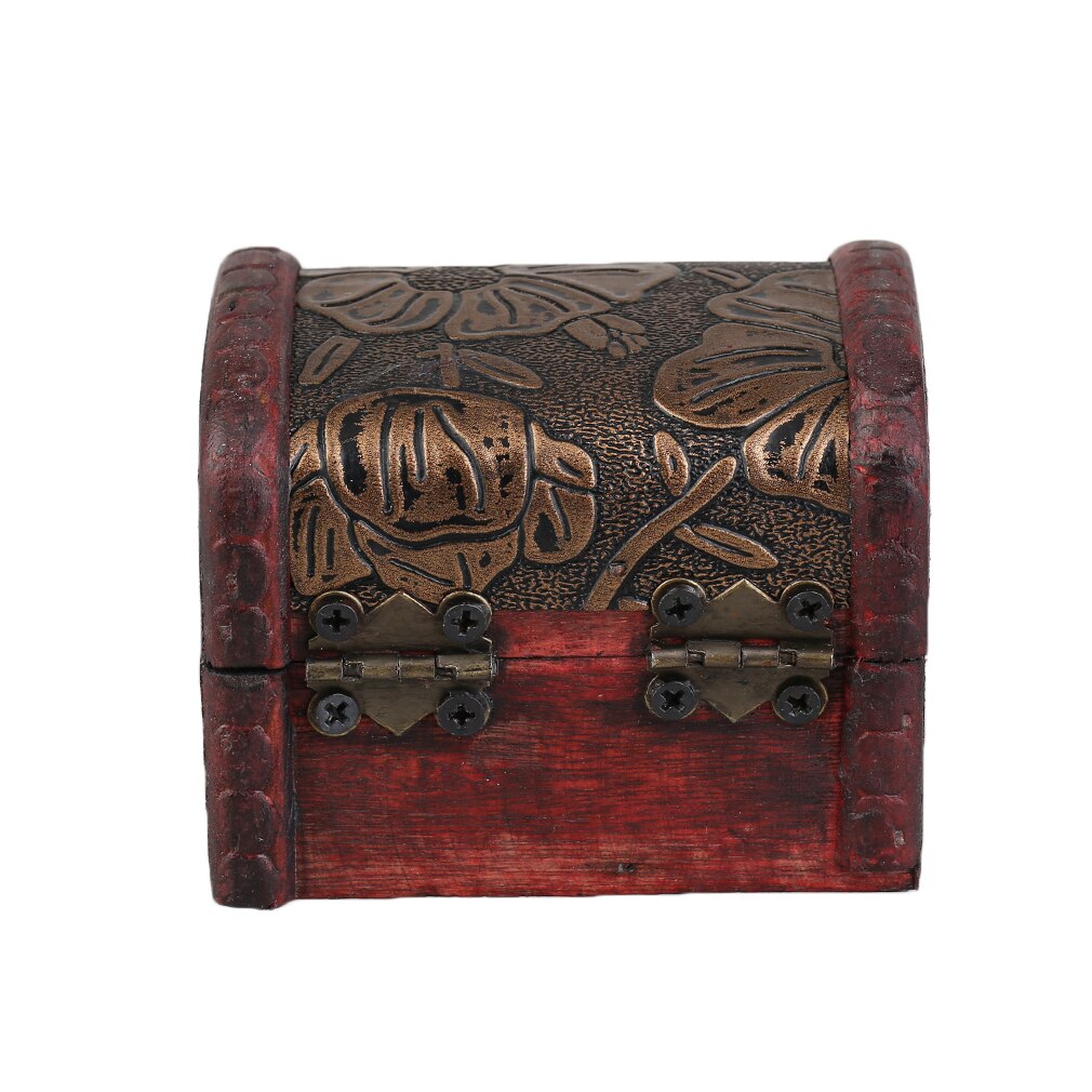 Retro houten horloge display box sieraden ketting ringen opberg organizer willekeurig patroon geleverd cajas para relojes