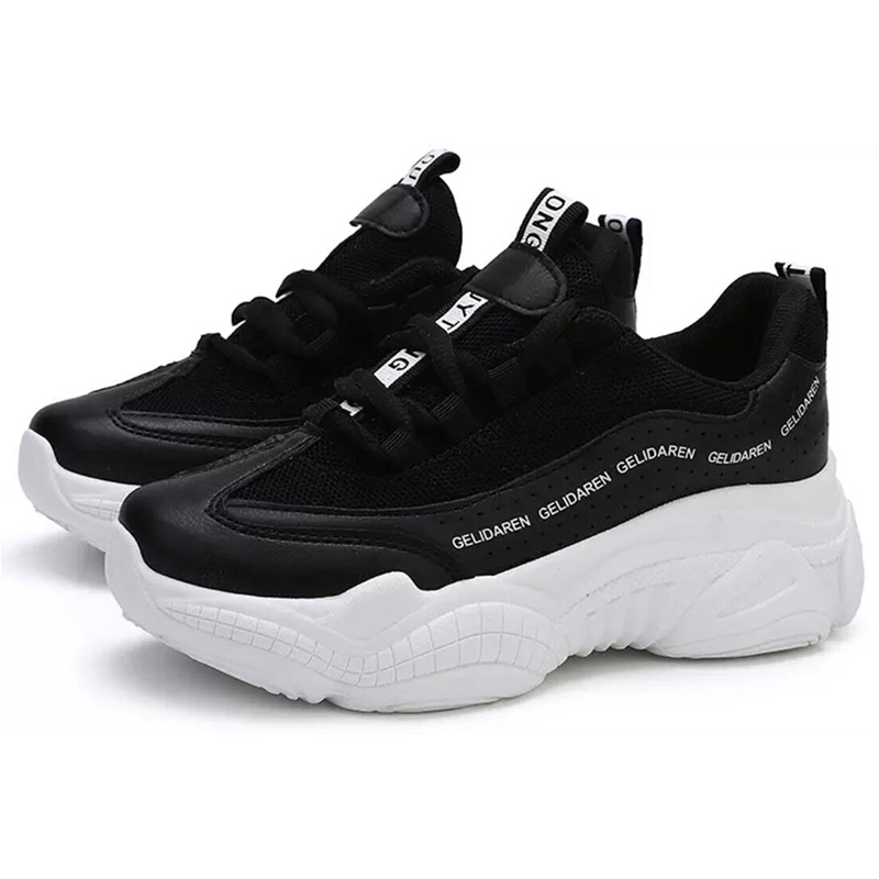 Women Toning Shoes Height Increasing Fitness Swing Shoes Female Platform Breathable Slimming Shoes Sports Sneakers