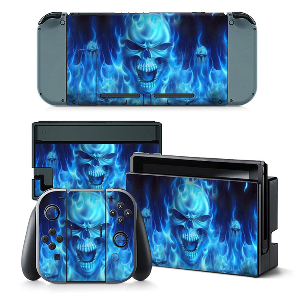 Custom Full Set Vinyl Decal Protector Skin For Nintendo Switch Console Controller Skin Sticker: TN-switch-0259