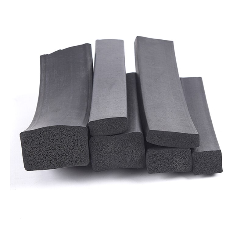 Epdm Rubber Foam Spons Bar Afdichting Strip Platte 2 3 5 8 10 15 20 25 30X8 10 15 20 25 30 35 40 45 50Mm 5 Meter Zwart