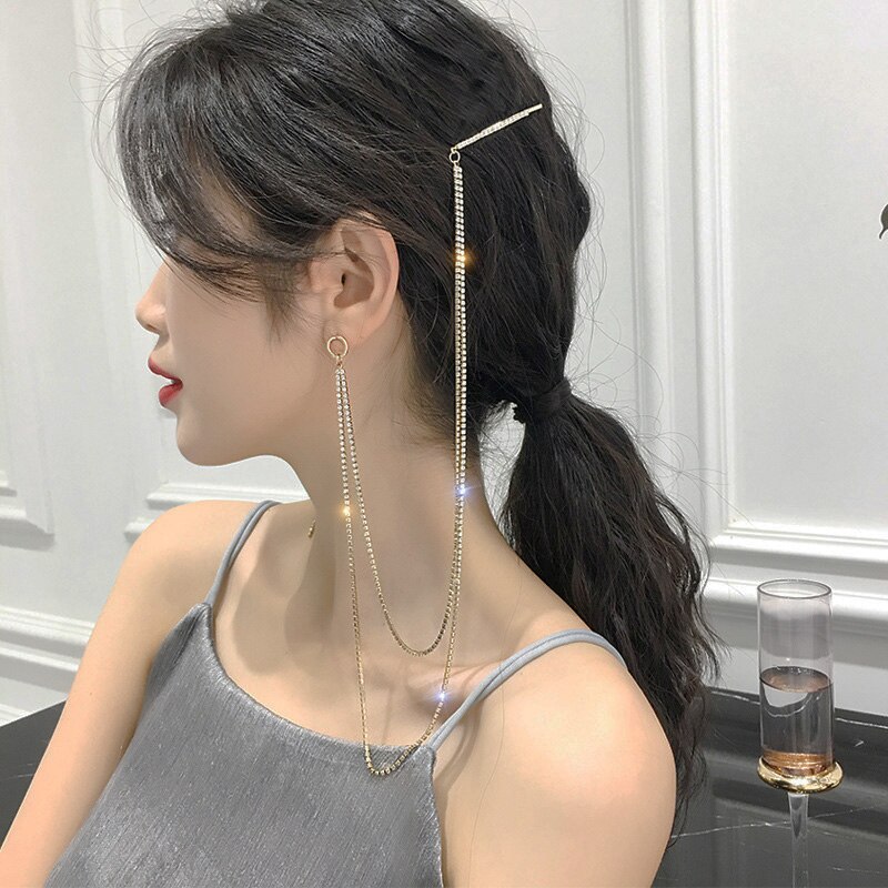 neue Übertrieben Luxus Koreanische Ohrringe Haarnadel Schmuck Aussage Baby Mädchen Haar Clips Hochzeit Haar Zubehör