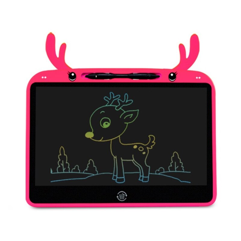P8DC Cartoon Children&#39;s Drawing Pad Christmas Elk Graffiti Handwriting Board Electronic Pad Light Kids Cartoon Elk