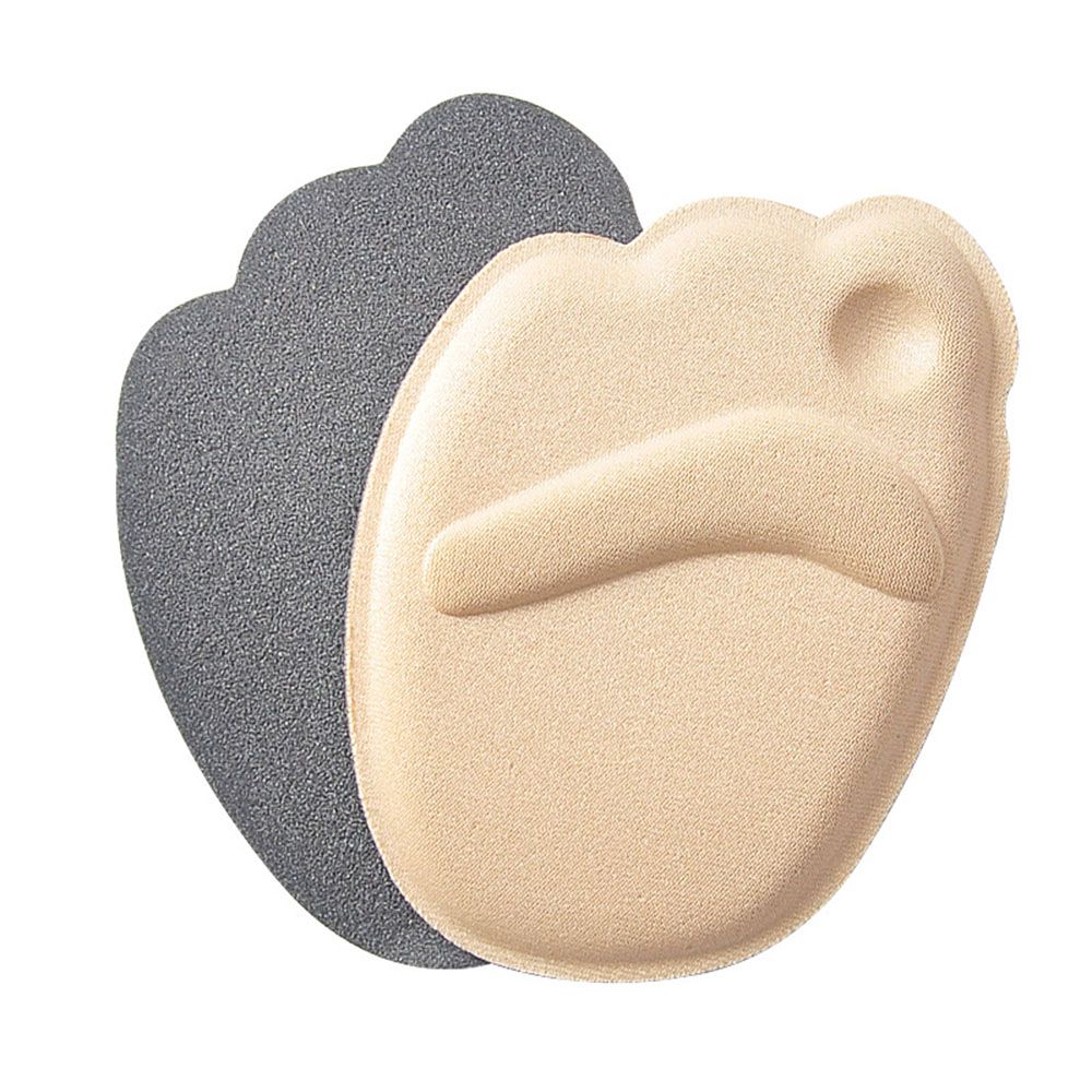 1 par såle med høy hæl, fotputer forfot, sklisikker innersåle, pustende sko, pute, myke innleggssåler: beige