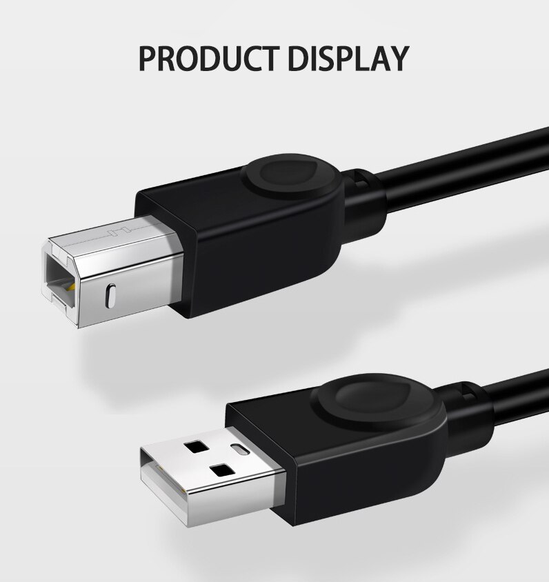 50cm/100cm/150cm/300cm Usb Cable For Printer High Speed A To B Male To Male Usb Printer Cable Data Sync For 3D Label Printer