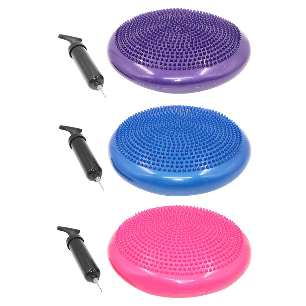 Opblaasbare Yoga Bal Balancing Pad Training Kussen Stabiliteit Massage Pvc Mat Bal Voor Bescherming Werken-Out Accessoires