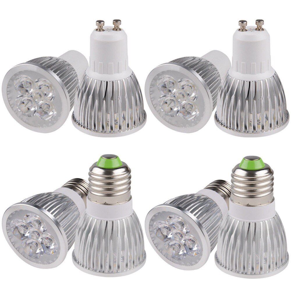 Super bright LED Lamp LED Spotlight 6W Bombillas GU10 LED Bulbs Spotlight Lamps 85-265V Warm Day White
