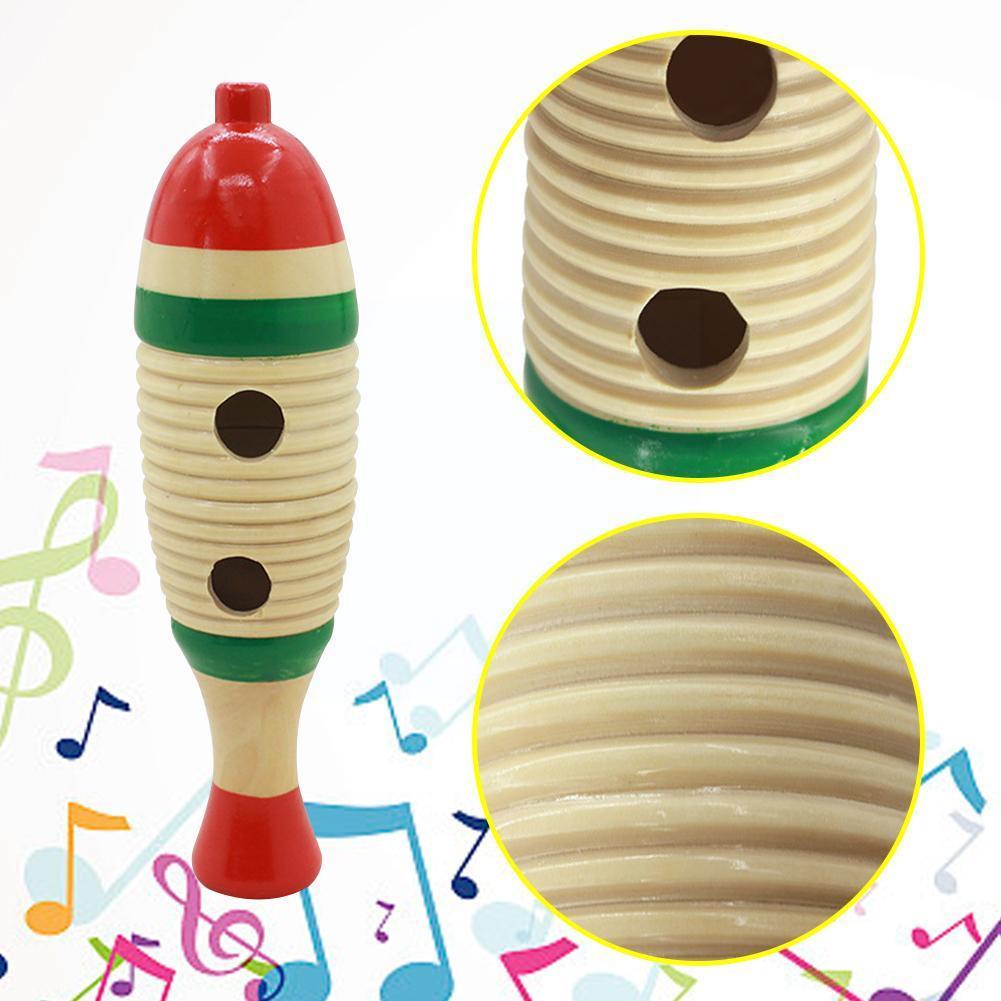 Fish Percussion For Children Kid Musical Instrument Accessories Long Large Wooden Birthday Children S2x1