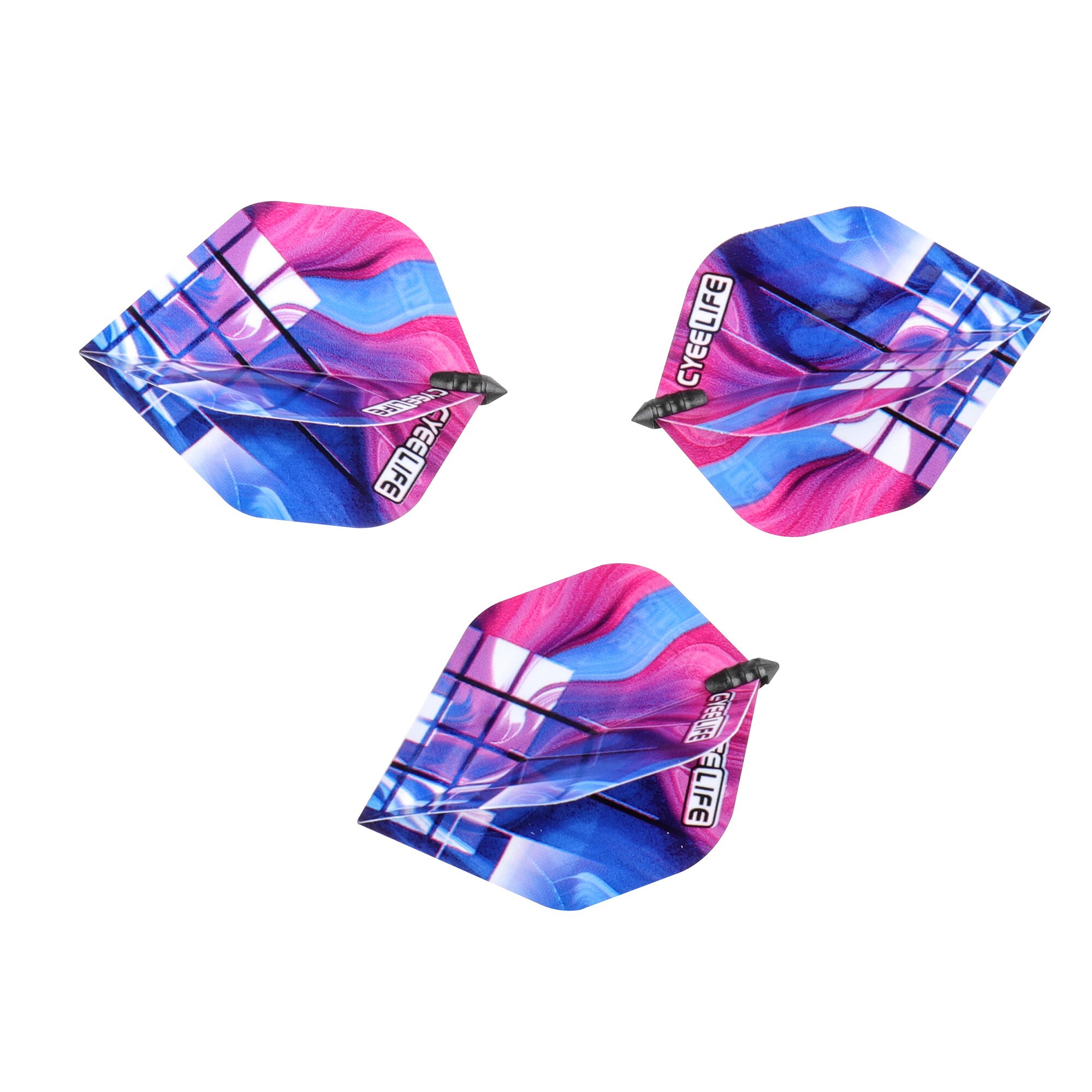 CyeeLife 48 Plastic Dart Protectors + 48 Flights(8 Designs) Standard,Darts accessories kit