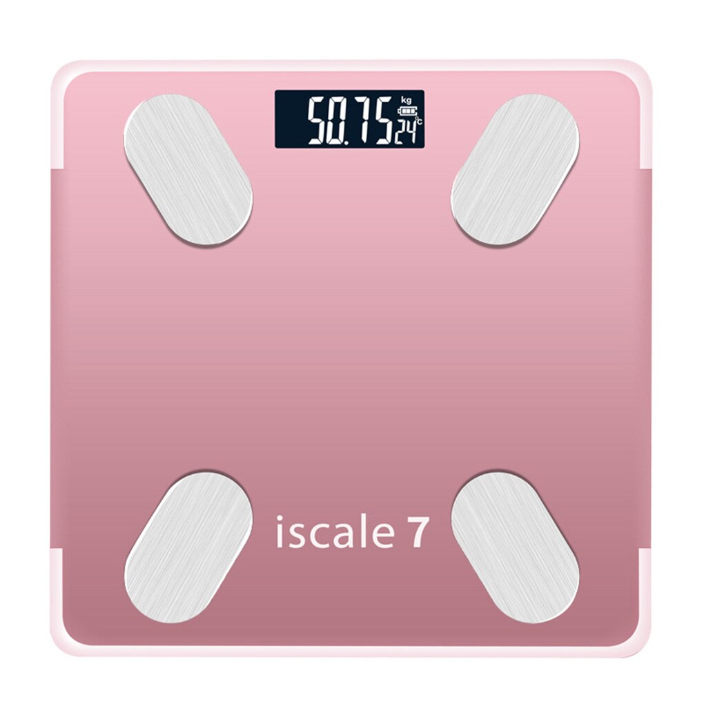 Bluetooth Body Fat Scale Smart Backlit Display Scale Water Muscle Mass BMI Body Weight Bathroom Scale: NO.4